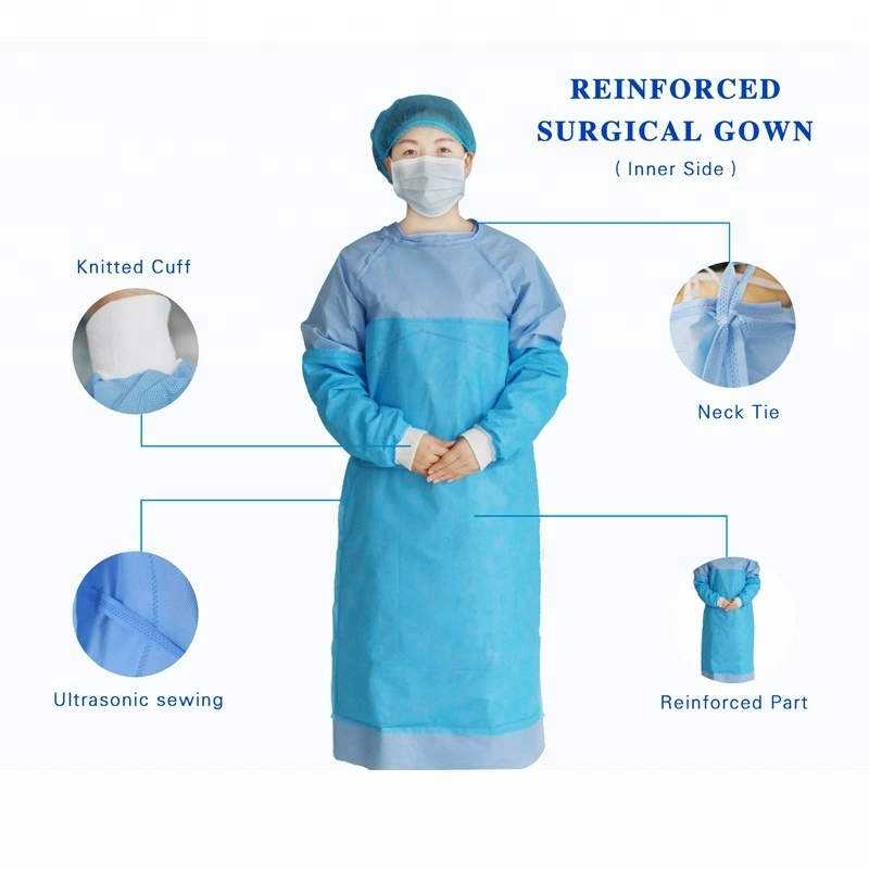 Consumable Lever 2 Approved Non Sterile Disposable Reinforced Surgical Gown