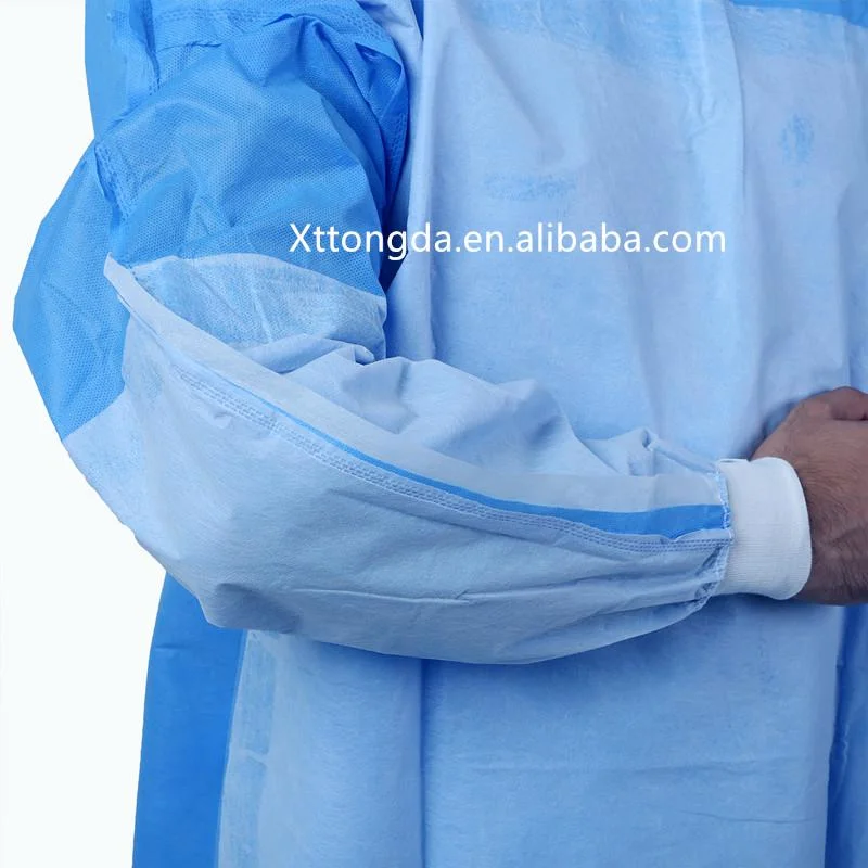 Unisex Disposable Surgeon Gown Reinforced AAMI Level 3 Surgical Doctor Gowns