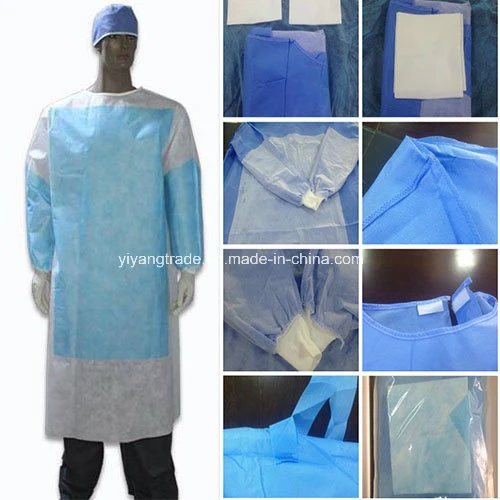 Disposable Reinforced SMS Surgical Gown in Surgery