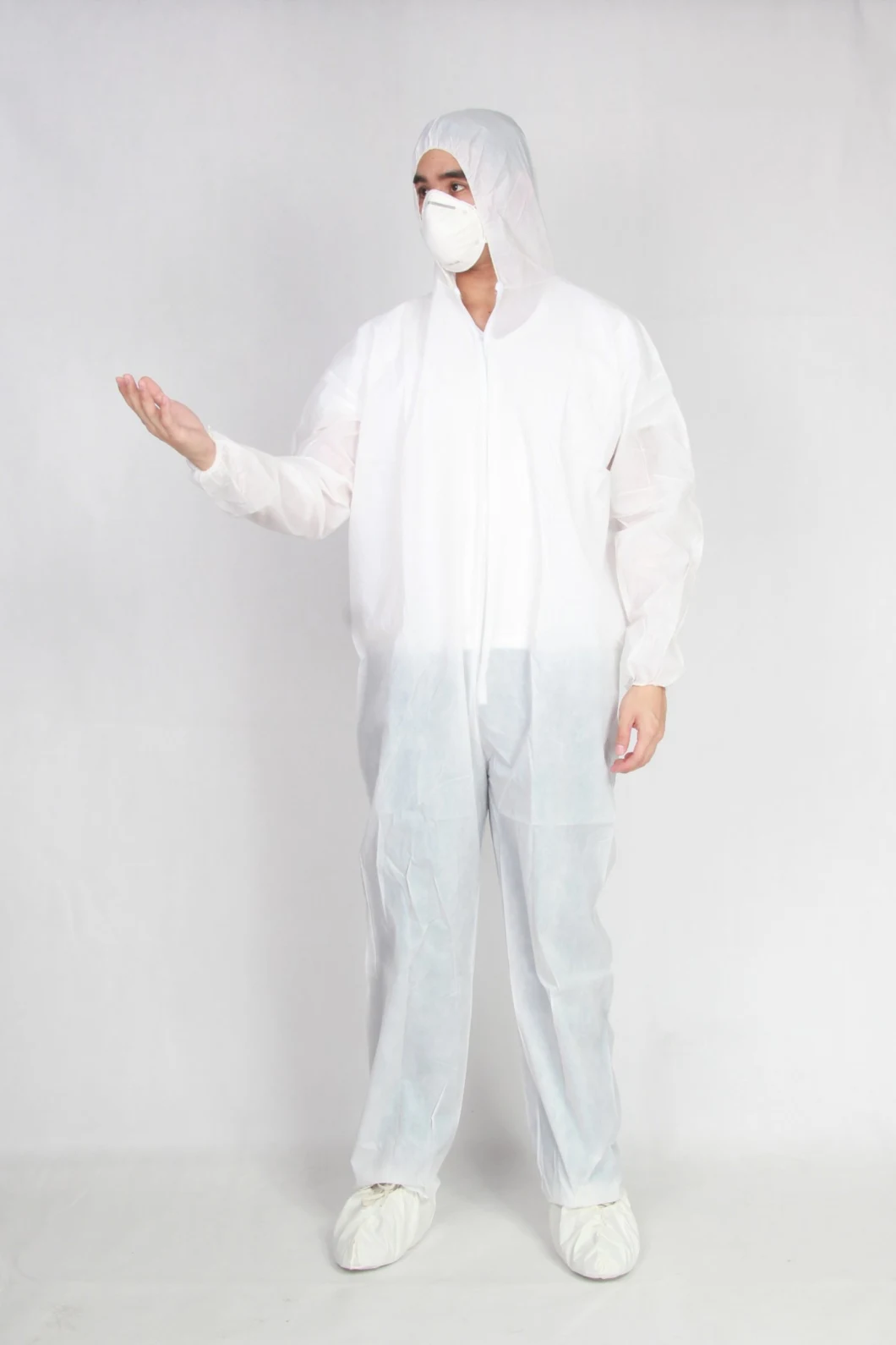 PP Overall Polypropylene Type 4b/5b/6b Nonwoven Disposable Protective Garment Workwear Coat Coverall for Food Industry