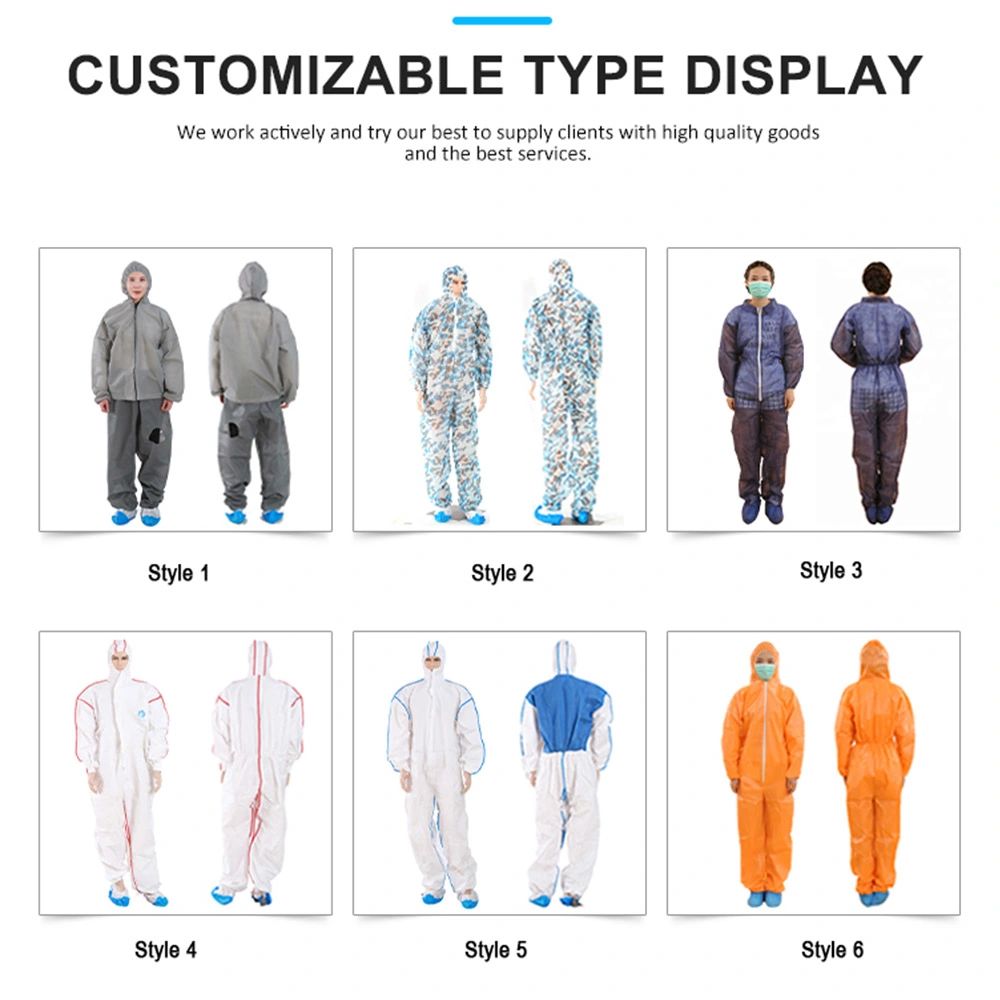 Overall Disposable Against Liquid Splashes SMS Protective Workwear Safety Coverall