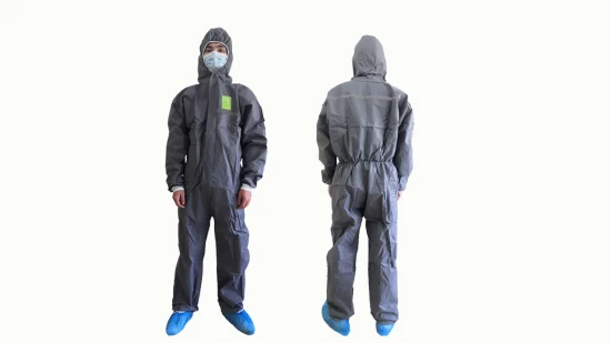 Venta al por mayor de alta calidad tipo 5/6 Hazmat Sui traje de protección de protección desechable