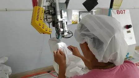 Traje de ropa de aislamiento de bata médica desechable de ropa de seguridad duradera