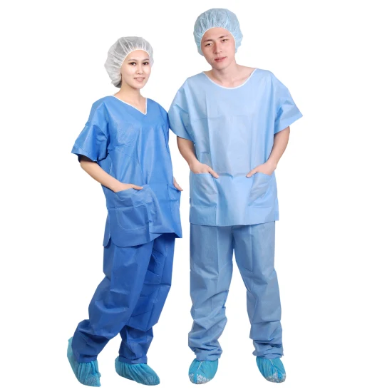 Traje de enfermera médica unisex original desechable