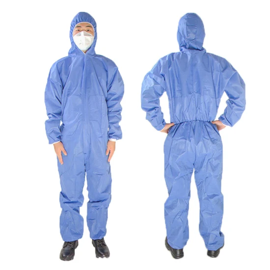 Hospital Doctor Safety PPE Overol Traje de protección desechable con capucha